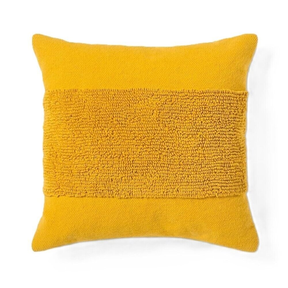 Project 62 Modern Tufted Accent Gold Summer Wheat 18" x 18" Accent Throw Pillow